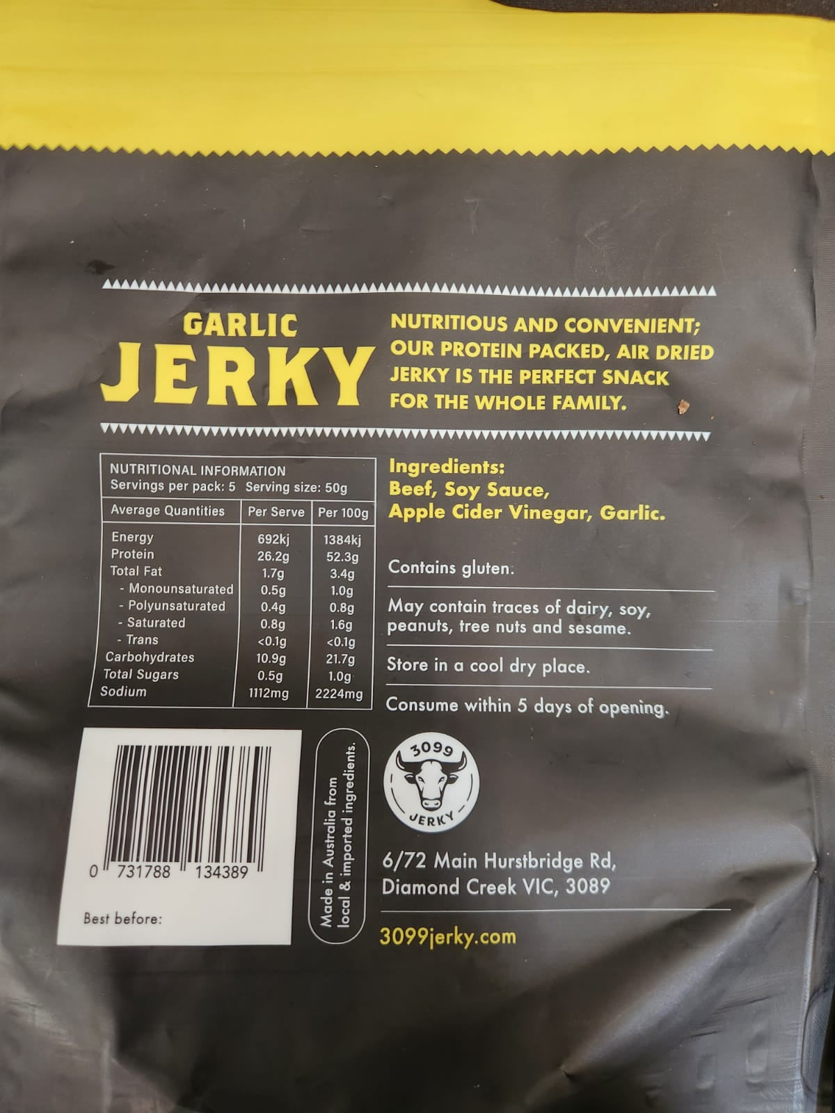 Garlic Beef Jerky
